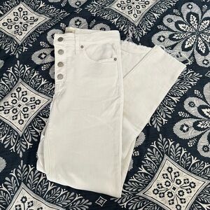 Madewell White Skinny Jeans